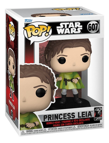 Figura De Accion Princess Leia 607 Star Wars Funko Pop 