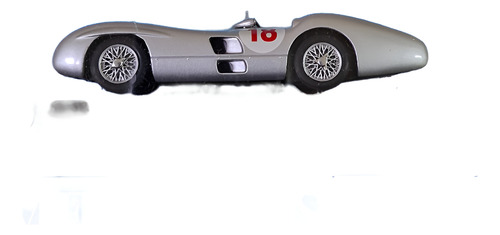 Mercedes Benz 300 Slr 1955 Esc 1/43 Colección Museo Fangio Plateado