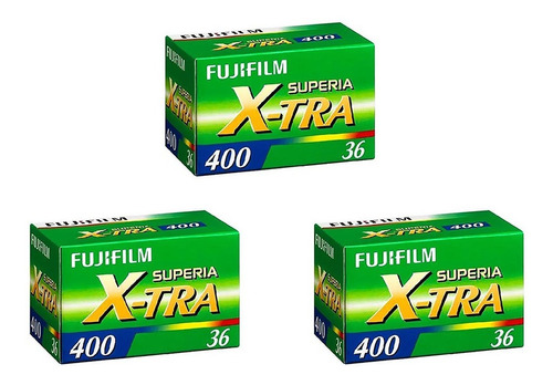 Kit 3 Filmes Fotográficos Superia 36 Poses Iso 400 35mm