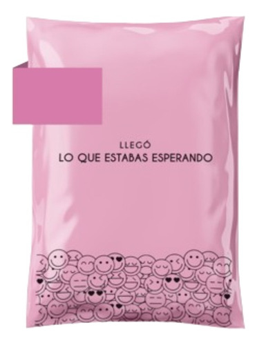 Bolsas E Commerce Sobre Rosa 20x30 N1 Pack X 100 Emoji