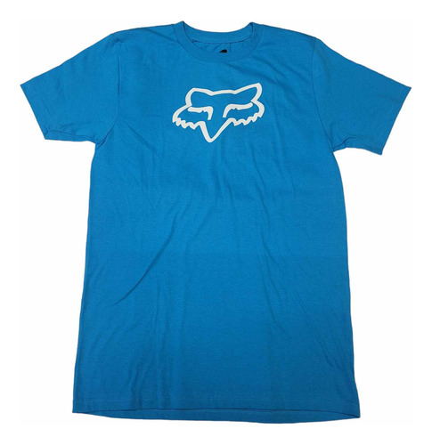 Playera Fox Racing 100% Original Azul Celeste Talla Ch/s 