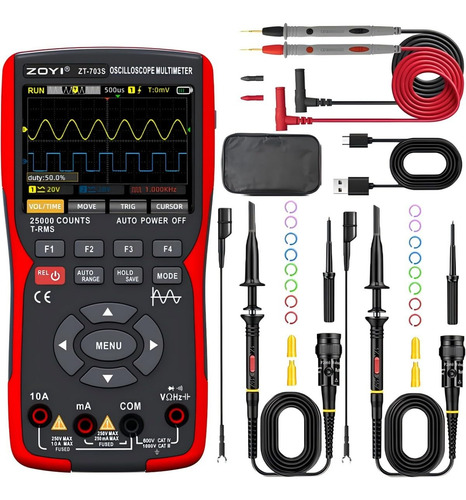 Osciloscopio De Mano 3 En 1 Automotriz 50mhz