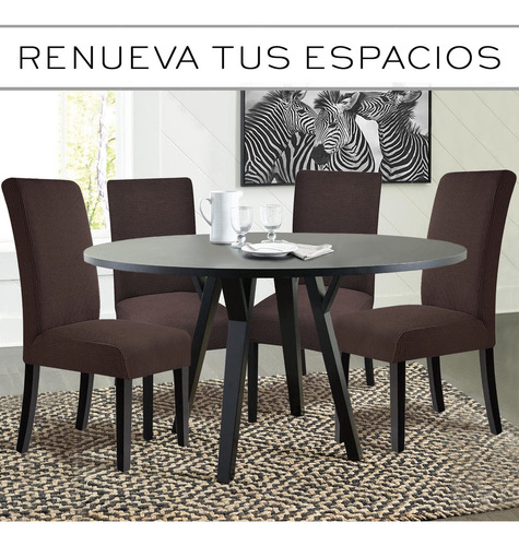 Cubresilla Nube Removibles color chocolate pack 6 unidades