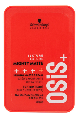 Schwarzkopf Osis+ Mighty Matte Crema Fijación Fuerte X 85ml