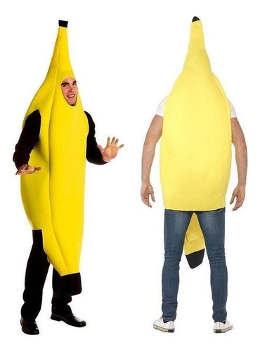 Disfraz Unisex Adulto Plátano Divertido, Disfraz Amarillo G