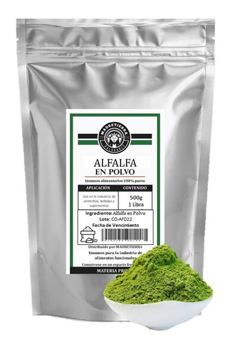 Alfalfa En Polvo X500g Natural - g a $24