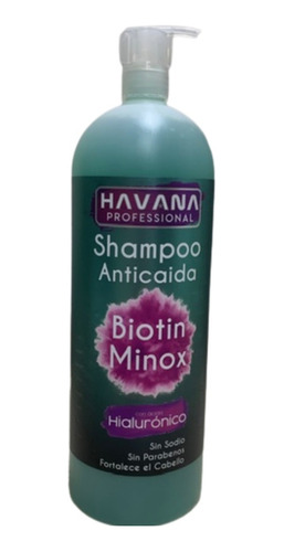 Shampoo Anti Caída Con Minoxidil Y Biotin  Havana De Litro