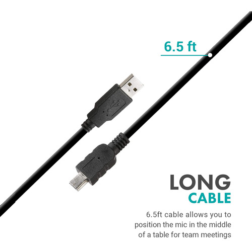 Microfone Usb De Conferência Movo Mc1000 Para Computador Des