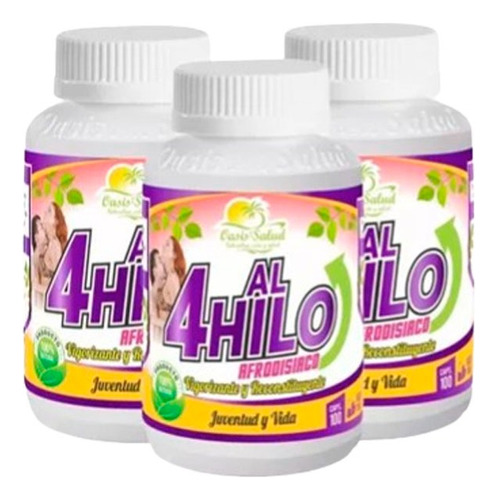 4 Al Hilo Afrodisiaco 100 Capsulas 500mg Oasis De La Salud