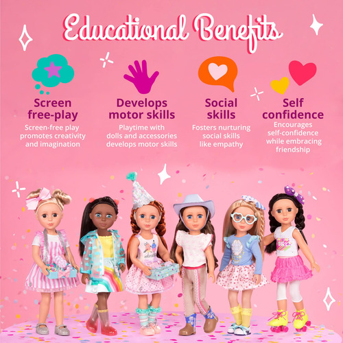 Ropa Para Muñeca 14 Pulgadas Traje De Equitación Rosa Y Amar