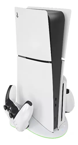 Base Carga Dual Joystick Soporte Cooler Para Consola Ps5 Rgb