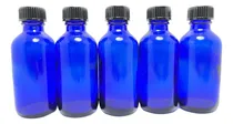 Comprar Frasco Vidrio Azul 60cc Tapa Rosca Botella Vidrio 60cc X30