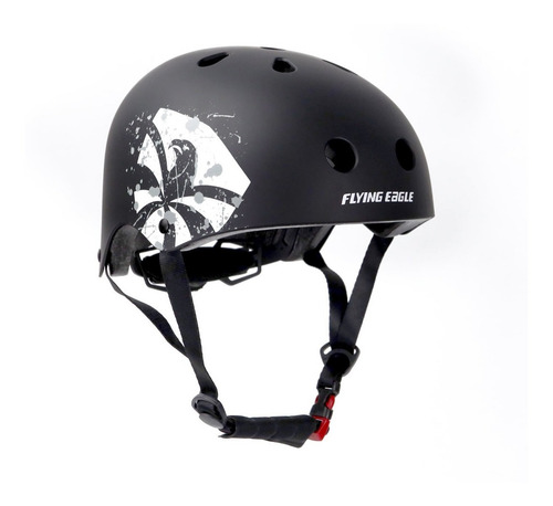 Casco Semiprofesional Marca Flying Eagle Modelo Zeus Color Negro Talla G