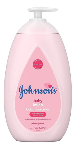 Johnson's Loción Hidratante Rosa Para Bebé Aceite De Coco