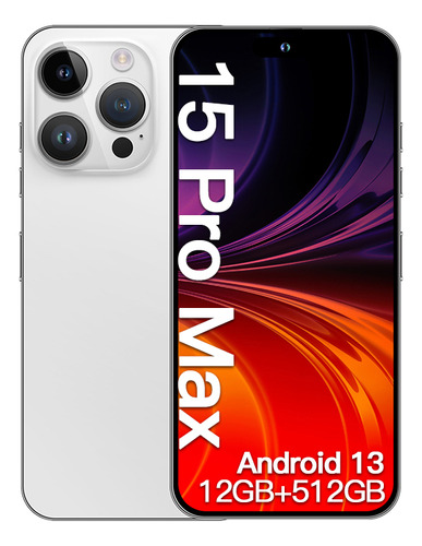 Celular Android I15 Pro Max Smartphone 6.8 Pulgadas 12gb+512gb Cellphone La Versión Global Del Teléfono Inteligente Admite Dos Tarjetas Sim