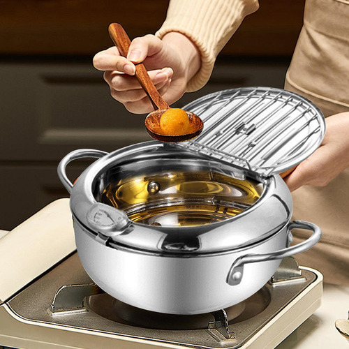Olla Para Freír De Acero Inoxidable Olla Para Freidora Freid
