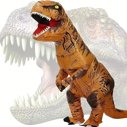 Traje Inflável T-rex Para Adultos, Terno Chique De Dinossaur