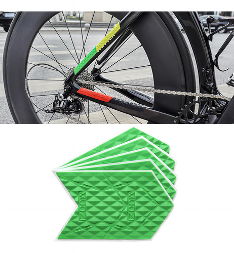 5x Bike Frame Protector Sticker Guard Bicicleta L Verde