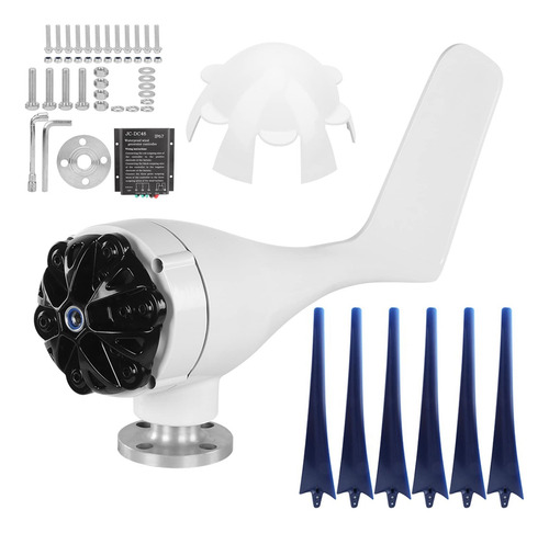 Gerador De Turbina De Moinho De Vento De 6 Pás 500w 12v