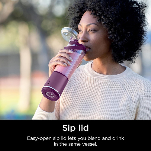 Ninja Blast Licuadora Portatil Recargable Para Smoothies Rea Morado (Reacondicionado)