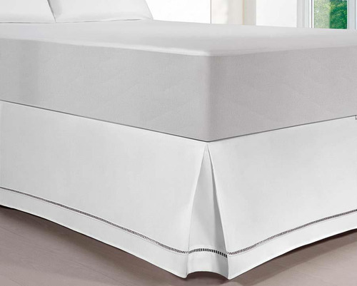 Saia Para Cama Kacyumara Linha Box Solteiro - Branco