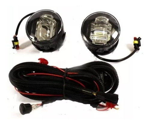 Kit Faros Auxiliares C/lupa + Drl Ford Focus 2008 A 2013