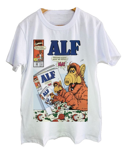 Remeras Estampadas Dtg Full Hd Alf Revista Comics Series