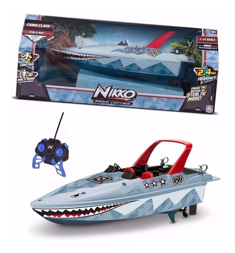 Lancha Radio Control Electrico Stealth Boat - Nikko Rc