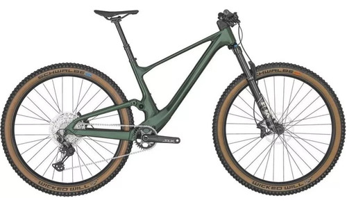 Mountain bike Scott Spark 930 2022 aro 29 17" 12v freios de disco hidráulico câmbio Shimano XT cor verde-escuro