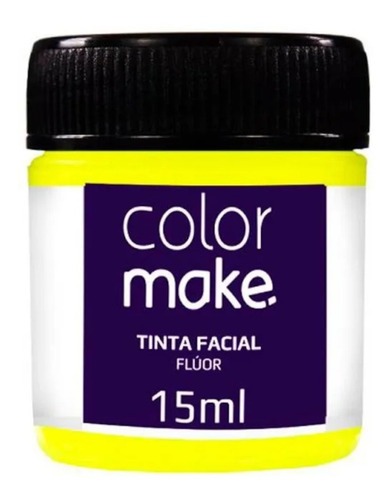 Tinta Líquida Facial Colormake Fluor Amarelo Neon - 15ml