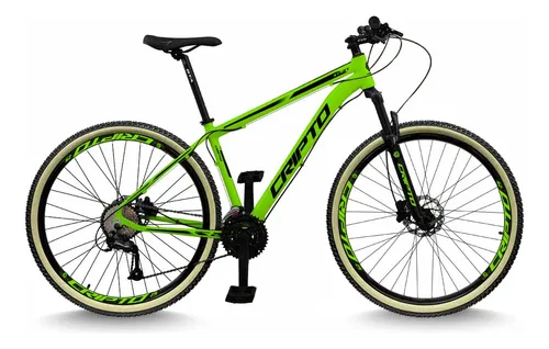 Bicicleta Aro 29 Mtb Cripto 24v Freios A Disco Pneu F.bege