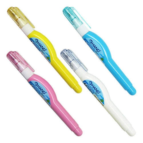Pack 4 Uds Lapiz Corrector Liquido / Liquid Paper Marca Hand