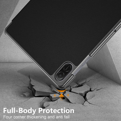 USTIYA Funda Para Honor Pad X8a Case Uso Rudo Carcasa Protector Piel Color Negro PC+PU Cover