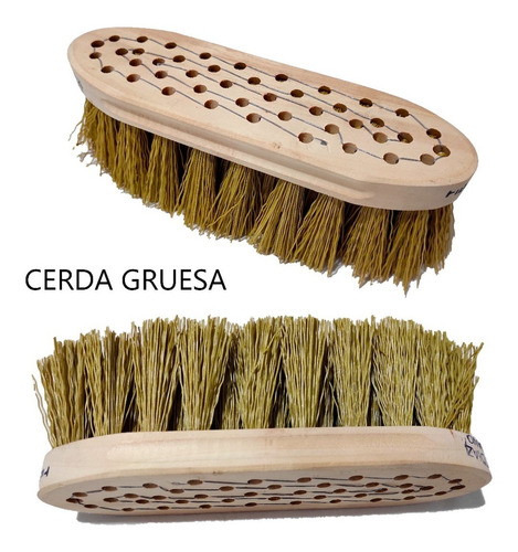 Imagen 1 de 3 de Cepillo De Fibra Gruesa Para Limpieza De Caballos Jaleña