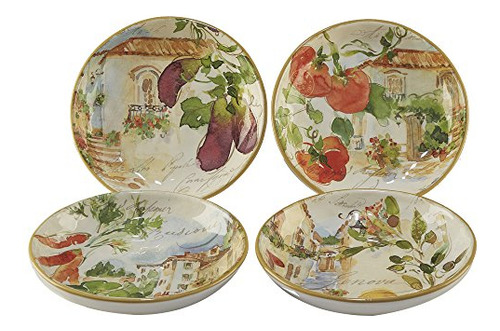Certified International Corp 23677set4 Piazzette 925 Souppas