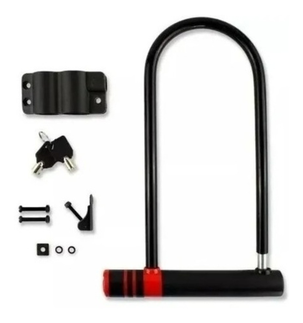 Candado Para Bicicleta Tipo U Lock Color Negro