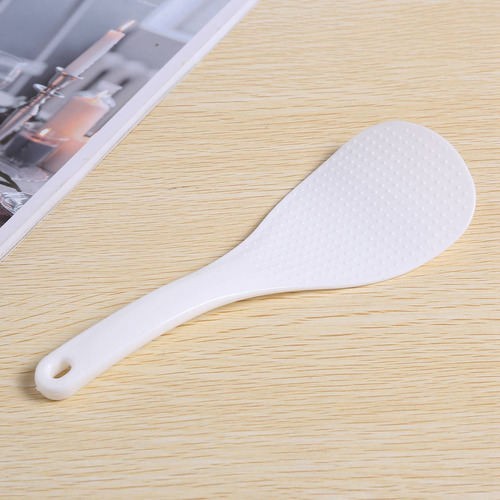 Para 2 Cucharas De Arroz Planas De Plástico Blanco