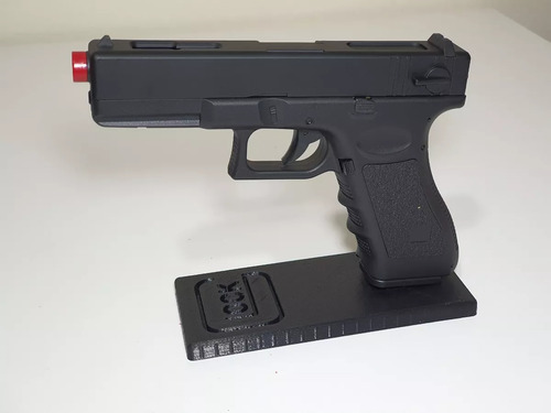 Suporte Stand De Mesa P/ Pistolas Airsoft Ou Real Glock Etc
