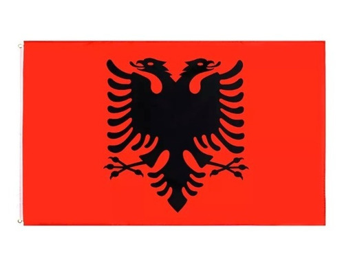 Bandera  Albania 90 X 150 Cm.  