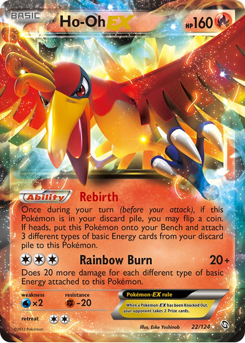 Ho Oh Ex Pokémon Tcg Carta Original 