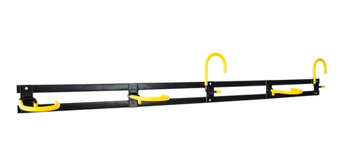 Imagen 2 de 4 de Soporte Gancho Rack De Pared P/ 5 Bicicletas Carreolas Bps