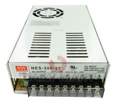 New In Box Meanwell Nes-350-27 Switching Power Supply 27v