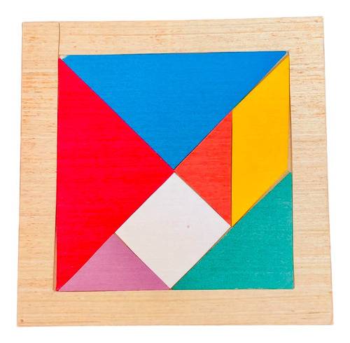 Tangram Didáctico De Madera Educativo