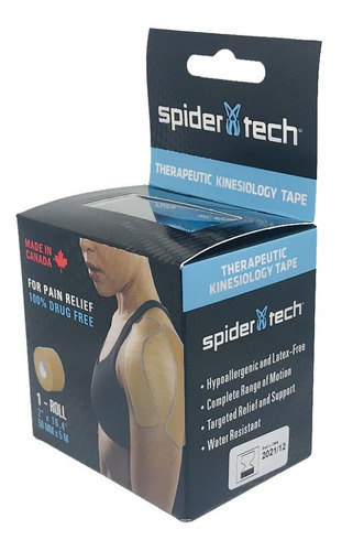 Cinta Kinesiologica Vendaje Neuromuscular / Tape Spider Tech Color Beige
