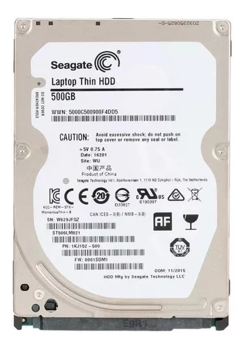 Disco duro interno Seagate Laptop Thin HDD 500GB