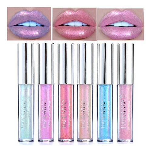 Coosa Glitter Líquido Lápiz Labial De 6 Colores 7xln O