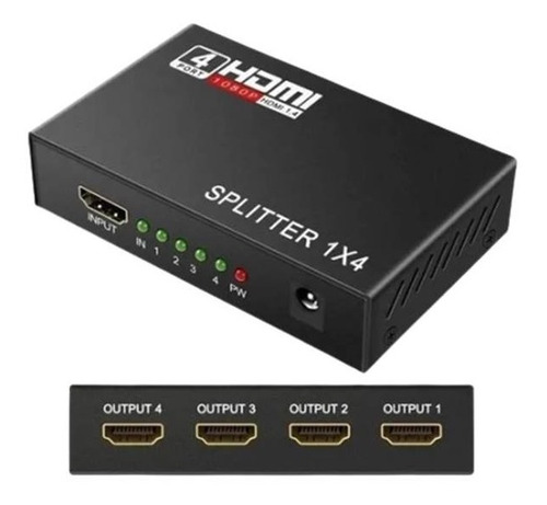 Splitter Hdmi 1x4 O Amplificador 1080p 2k 4k Ultra Hd 