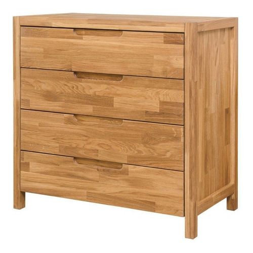 Imagen 2 de 7 de Cómoda En Madera Natural 100% Maciza Roble Ref: Maciza57