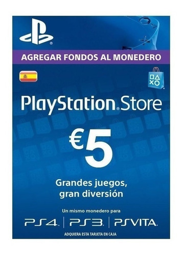 Playstation Network 5 Euros Psn España Ps4 - Globalpingames