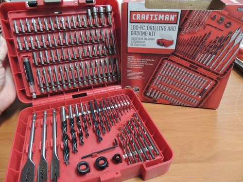 Kit De Perforación Y Conducción Craftsman 100 Piezas